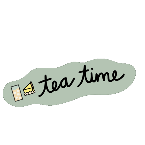 Tea Time Comida Sticker by Heytheresia