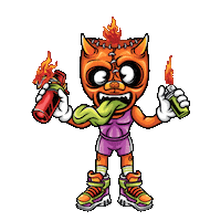 WeAreZombie workout gym zombie molotov Sticker