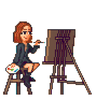 Artist Character Sticker