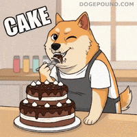 Happy Birthday Eating GIF by Doge Pound