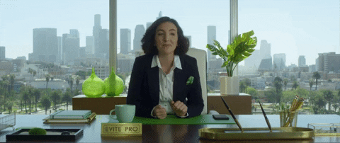 at work desk GIF by evite