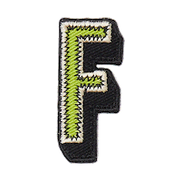 F Sticker by Sandroparis