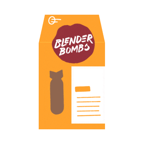 Smoothie Blender Bombs Sticker by Hushup and Hustle