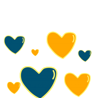 Northern Arizona University Hearts Sticker by NAU Social