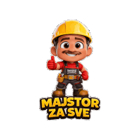 Beorol_shop beorol majstor alati ovotijezavršeno Sticker