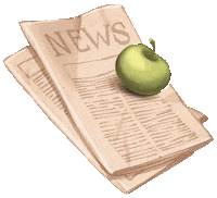 Apple Leaf Sticker