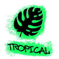 cacuth church tropical palm tribe Sticker