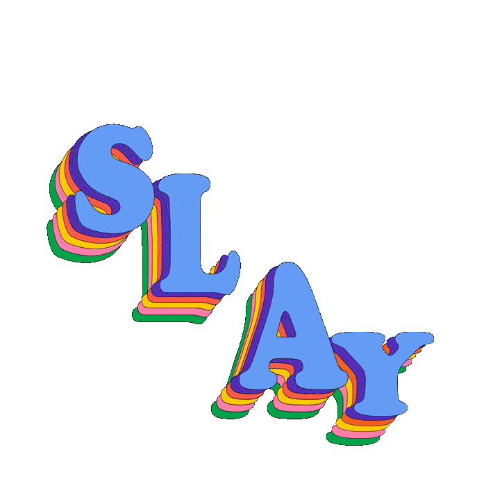 Typography Pride Sticker