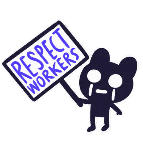 KO_OP sign activism koop workersrights Sticker