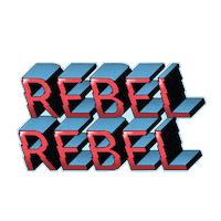 David Bowie Rebel Sticker