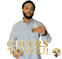 Happy Cheers Sticker by The Mortgage Papi