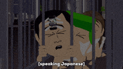 kyle broflovski japanese GIF by South Park 
