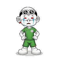 Super Eagles Green Jersey Sticker by Zhot Shop