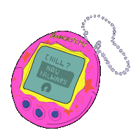 Chilling The 90S Sticker by Inner Ocean Records