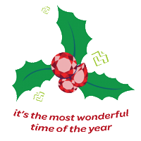 Happy Merry Christmas Sticker by Madly Gems