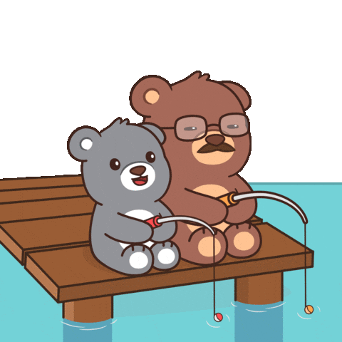 Teddy Bear Dad Sticker by BEARISH