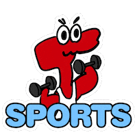 shinjukuflags sports f flags dumbbell Sticker