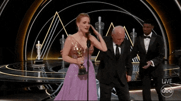 Jessica Chastain Win GIF by The Academy Awards