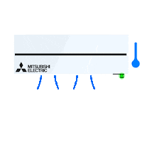 Mitsubishi_Electric_France ac hvac clim mitsubishi electric Sticker