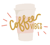Llyndze pink coffee good morning yum Sticker