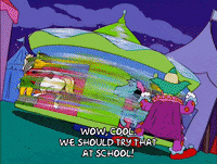 the simpsons sleepover GIF