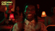 happy michaela coel GIF by Chewing Gum Gifs