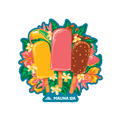 Flowers Vegan Sticker by Mauna Loa