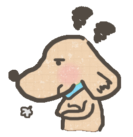 dog sigh Sticker