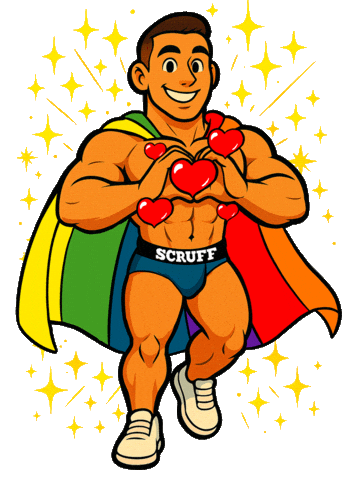 Gay Pride Sticker by SCRUFF