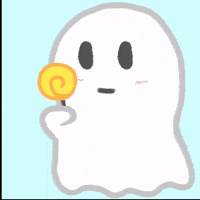 KyoK halloween ghost candy happy halloween GIF