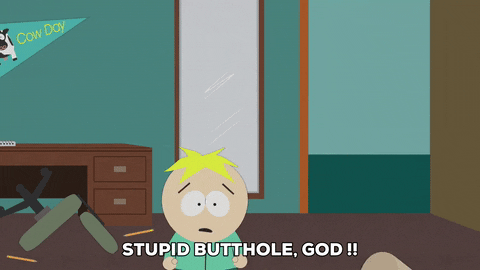 breaking butters stotch GIF by South Park 