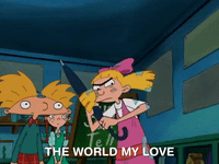 hey arnold nicksplat GIF