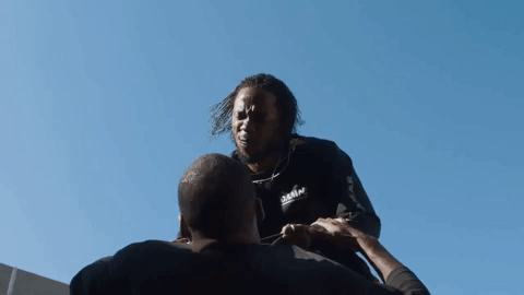 kendrick lamar fighting GIF by Pitchfork