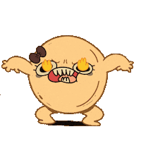 Angry Pancake Sticker