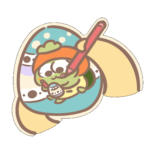 Drawing Easter Sticker