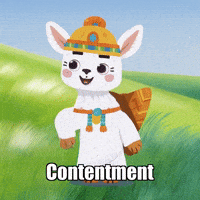 Joy Contentment GIF by Llamaozi