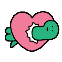 Heart Love Sticker by Joguman Studio