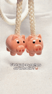 Pig Satisfying GIF by Hoodie Charms