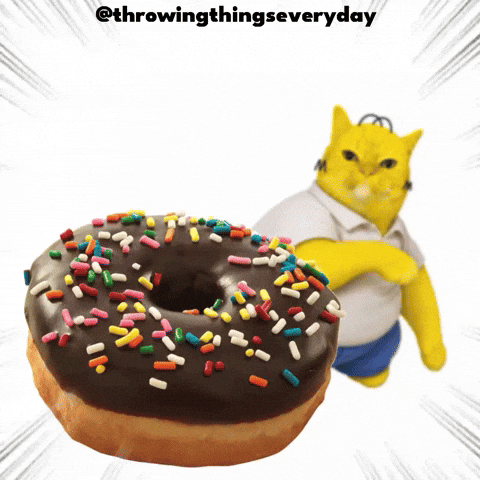 Donut Throwing GIF