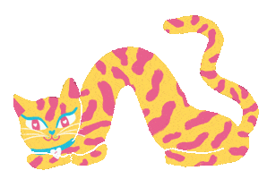 Cat Tail Sticker by ardhemis