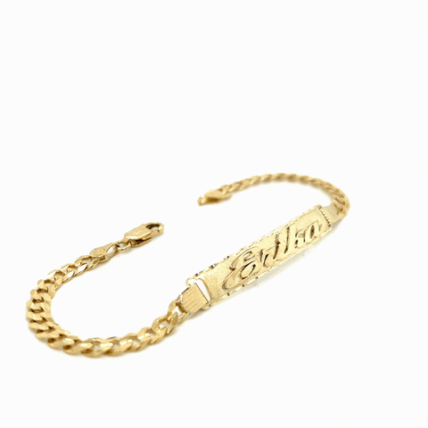 Buy 14k Gold Diamond Name Bracelet, Solid Gold Name Bracelet, Dainty Name  Bracelet, Diamond Initial Bracelet, Custom Diamond Bracelet, Shonda Online  in India - Etsy