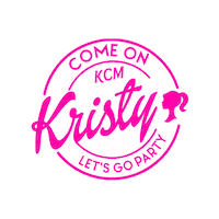 Party Pink Sticker by Kristina Mcinnis