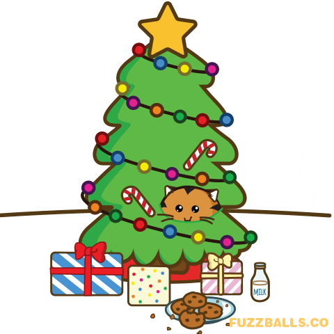 Happy Christmas Tree GIF by Fuzzballs