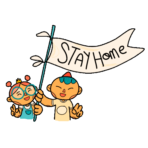Stay Home Sticker by Orlando Korzo