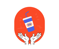 Bebida Mano Sticker