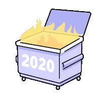 Fire Dumpster Sticker by Burnt Toast Creative