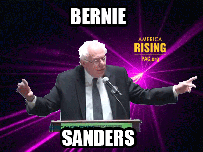 Waving Bernie Sanders GIF by America Rising PAC