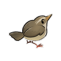 Firuo_drawingbirds bird 鳥 warbler 鶯 Sticker