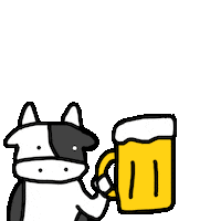 Beer Drinking Sticker