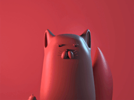 angry cat GIF